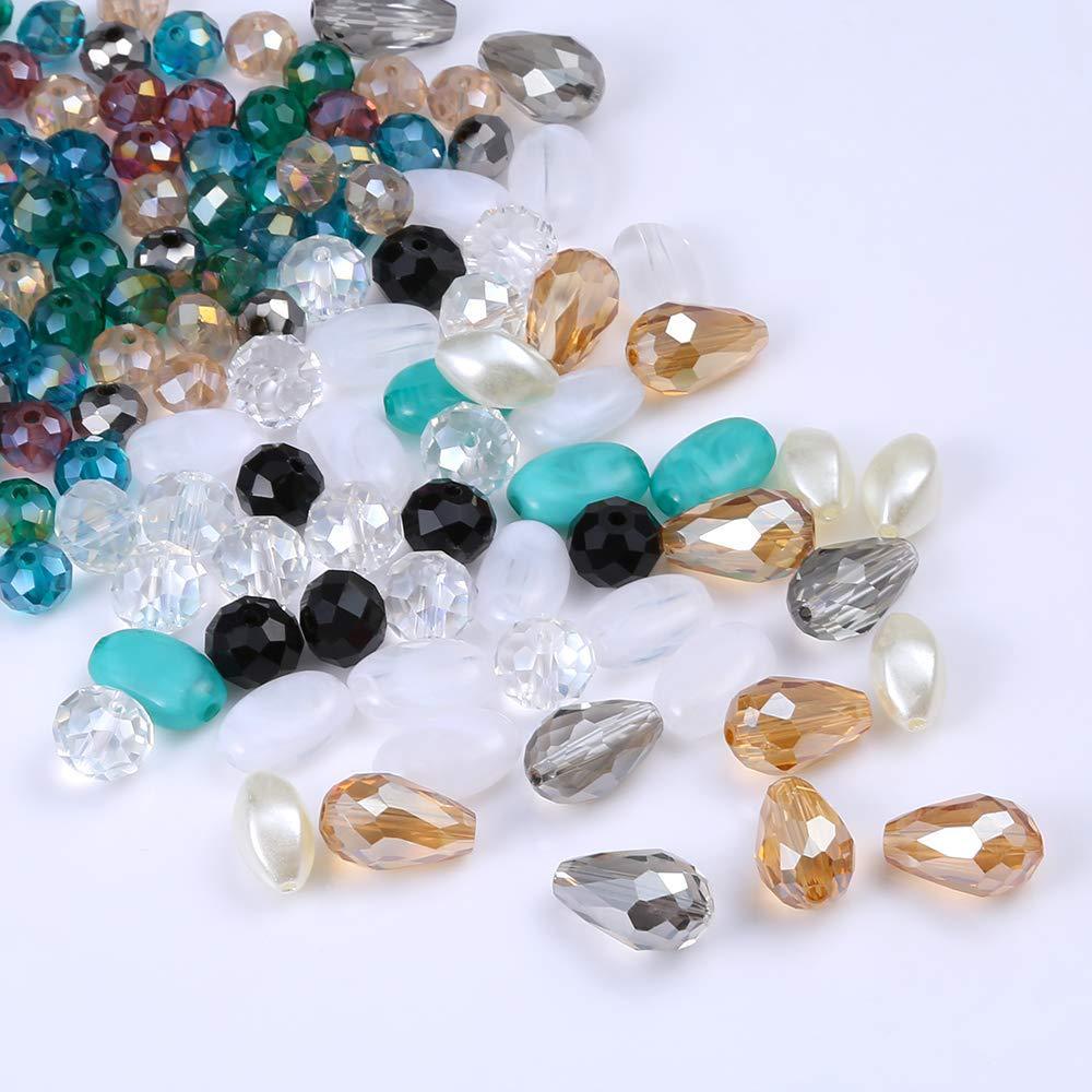 HKM-330771 Three-Layer Acrylic Bead and Pearl Jewelry Making Set - 850g, 168x160x150mm