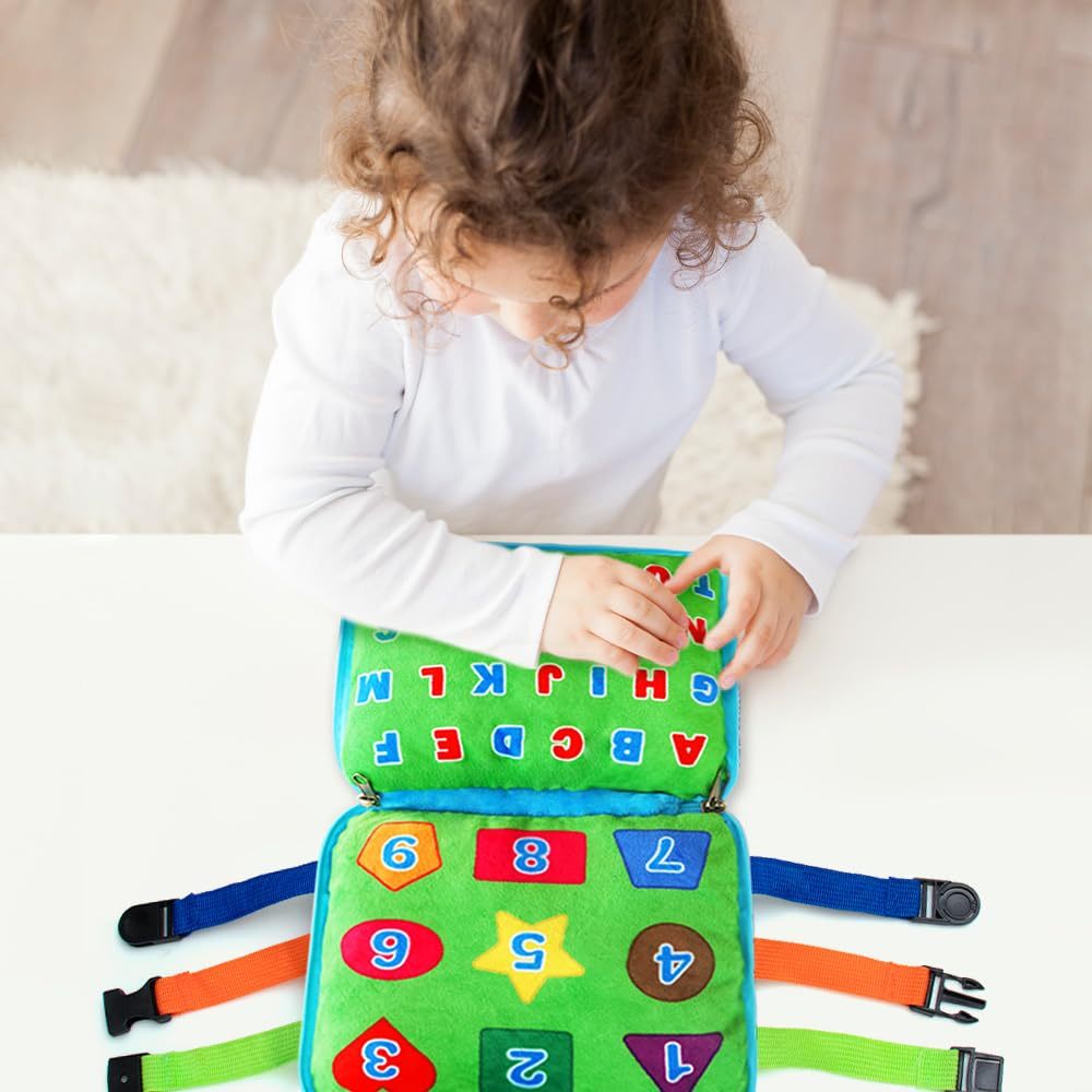 HKM-330899 Owl Plush Toy for Early Education - Color Matching & Buckle Release Activity for 12 Months+