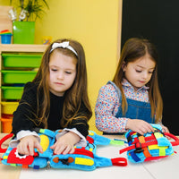 HKM-330899 Owl Plush Toy for Early Education - Color Matching & Buckle Release Activity for 12 Months+