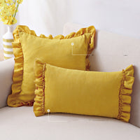 HKM-331155 Suede Small Cushion Pillowcase for Nordic-Style Sofa or Bedside Decor