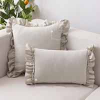 HKM-331155 Suede Small Cushion Pillowcase for Nordic-Style Sofa or Bedside Decor