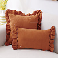 HKM-331155 Suede Small Cushion Pillowcase for Nordic-Style Sofa or Bedside Decor