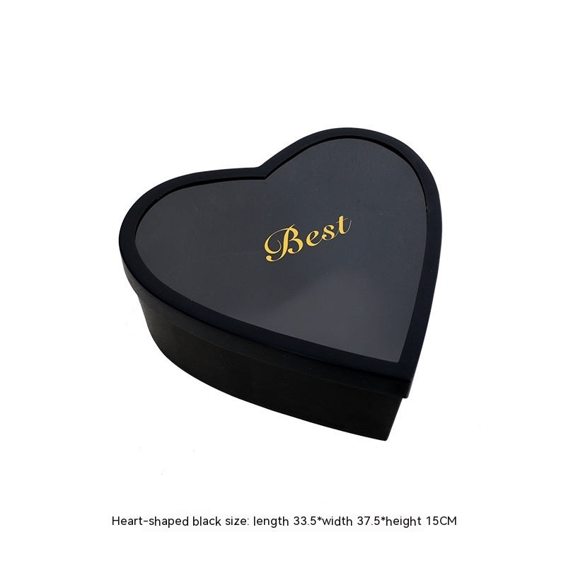HKM-331219 Heart-Shaped and Round Gift Boxes in Various Colors, Perfect for Fruits and Flowers