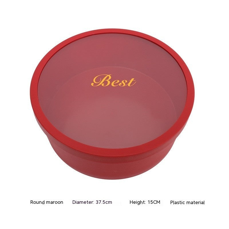 HKM-331219 Heart-Shaped and Round Gift Boxes in Various Colors, Perfect for Fruits and Flowers