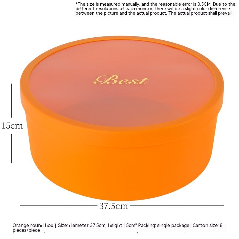 HKM-331219 Heart-Shaped and Round Gift Boxes in Various Colors, Perfect for Fruits and Flowers