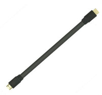 HKM-331283 Flat HDMI Cable, Version 1.4, 0.3m, Oxygen-Free Copper, Gold Plated, Ideal for Set Top Box and TV Connections