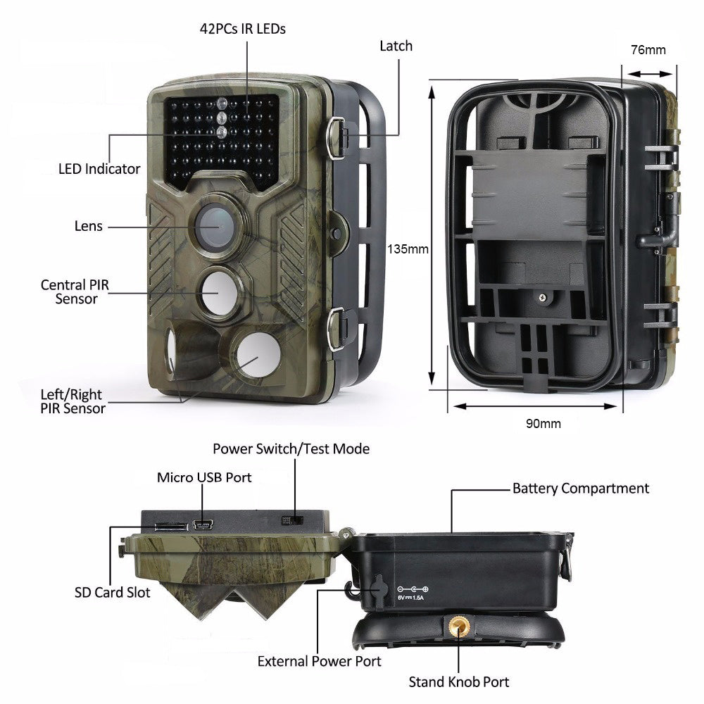 HKM-331283 HD Infrared Tracking Camera with CMOS Sensor and Motion Detection - Model HC800A