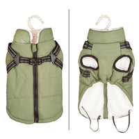 HKM-331411 Reflective Cotton Dog Vest Coat - Warm Casual Style for All Sizes