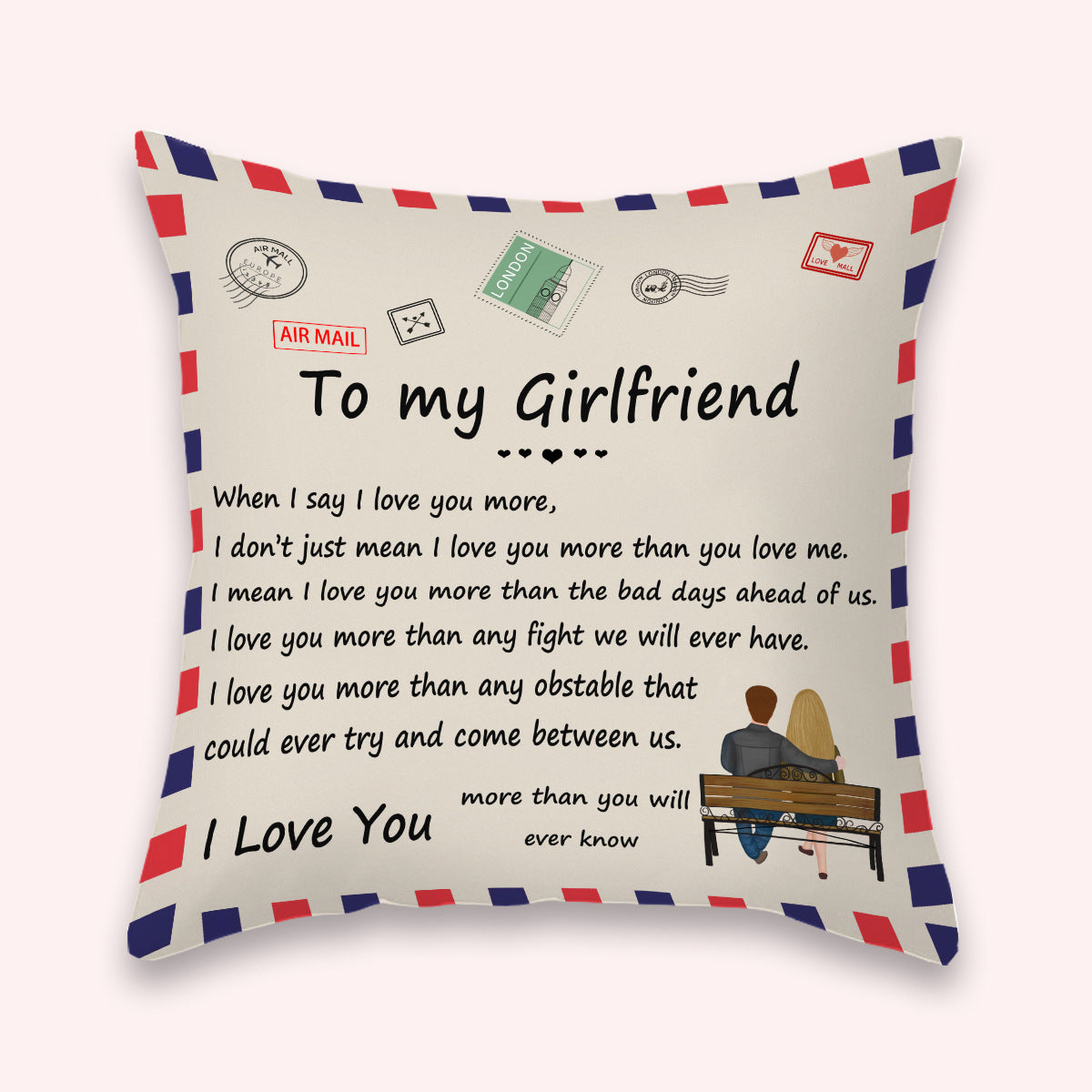 HKM-331475 Peach Skin and Short Plush Cartoon/Anime Pillowcases for Sofa - 40x40cm & 45x45cm Options Available