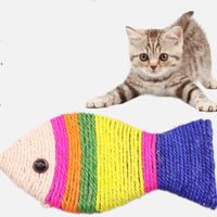 HKM-331539 Sisal board of pet fish shape