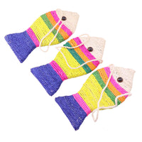 HKM-331539 Sisal board of pet fish shape