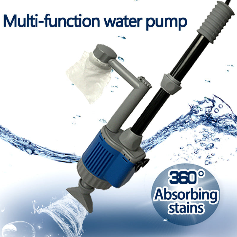 HKM-331603 Electric Aquarium Water Changer with Suction and Debris Removal, 20W Pump, 3m Lift, 5m Power Cord