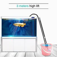 HKM-331603 Electric Aquarium Water Changer with Suction and Debris Removal, 20W Pump, 3m Lift, 5m Power Cord