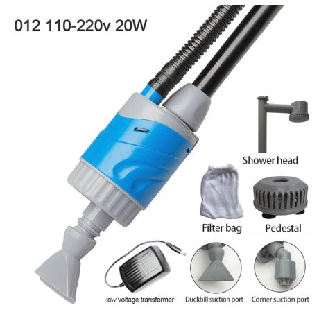 HKM-331603 Electric Aquarium Water Changer with Suction and Debris Removal, 20W Pump, 3m Lift, 5m Power Cord