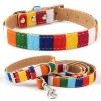 HKM-331923 Canvas Pet Collar, Hand-Holding Rope, and Chest Strap Set for Dogs and Cats