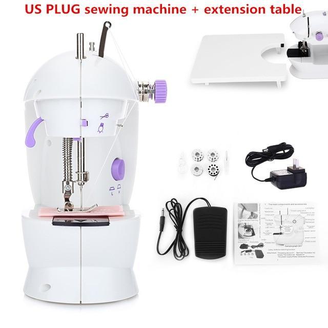 HKM-331923 Compact Electric Sewing Machine for Household Use, Double Needle, Easy to Operate with Quilting Function and Accessories