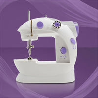 HKM-331923 Compact Electric Sewing Machine for Household Use, Double Needle, Easy to Operate with Quilting Function and Accessories