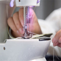 HKM-331923 Compact Electric Sewing Machine for Household Use, Double Needle, Easy to Operate with Quilting Function and Accessories