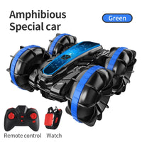 HKM-331923 Double-Sided Remote Control Amphibious Stunt Car with 360° Rotation - Ready-to-Go, Indoor-Outdoor Use