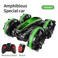 HKM-331923 Double-Sided Remote Control Amphibious Stunt Car with 360° Rotation - Ready-to-Go, Indoor-Outdoor Use
