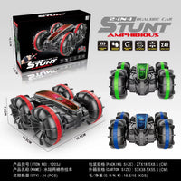 HKM-331923 Double-Sided Remote Control Amphibious Stunt Car with 360° Rotation - Ready-to-Go, Indoor-Outdoor Use