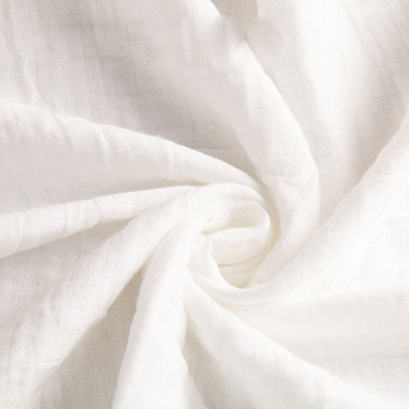 HKM-331923 Pure Cotton Solid Color Gauze Swaddling Blanket 110x120cm for All Seasons
