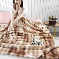 HKM-332243 Multicolor Geometric Bubble Velvet Blanket - Available in Various Sizes