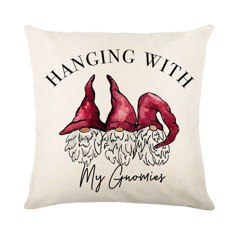 HKM-332371 Nordic Landscape Print Polyester Pillowcase - 45 x 45cm