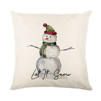 HKM-332371 Nordic Landscape Print Polyester Pillowcase - 45 x 45cm