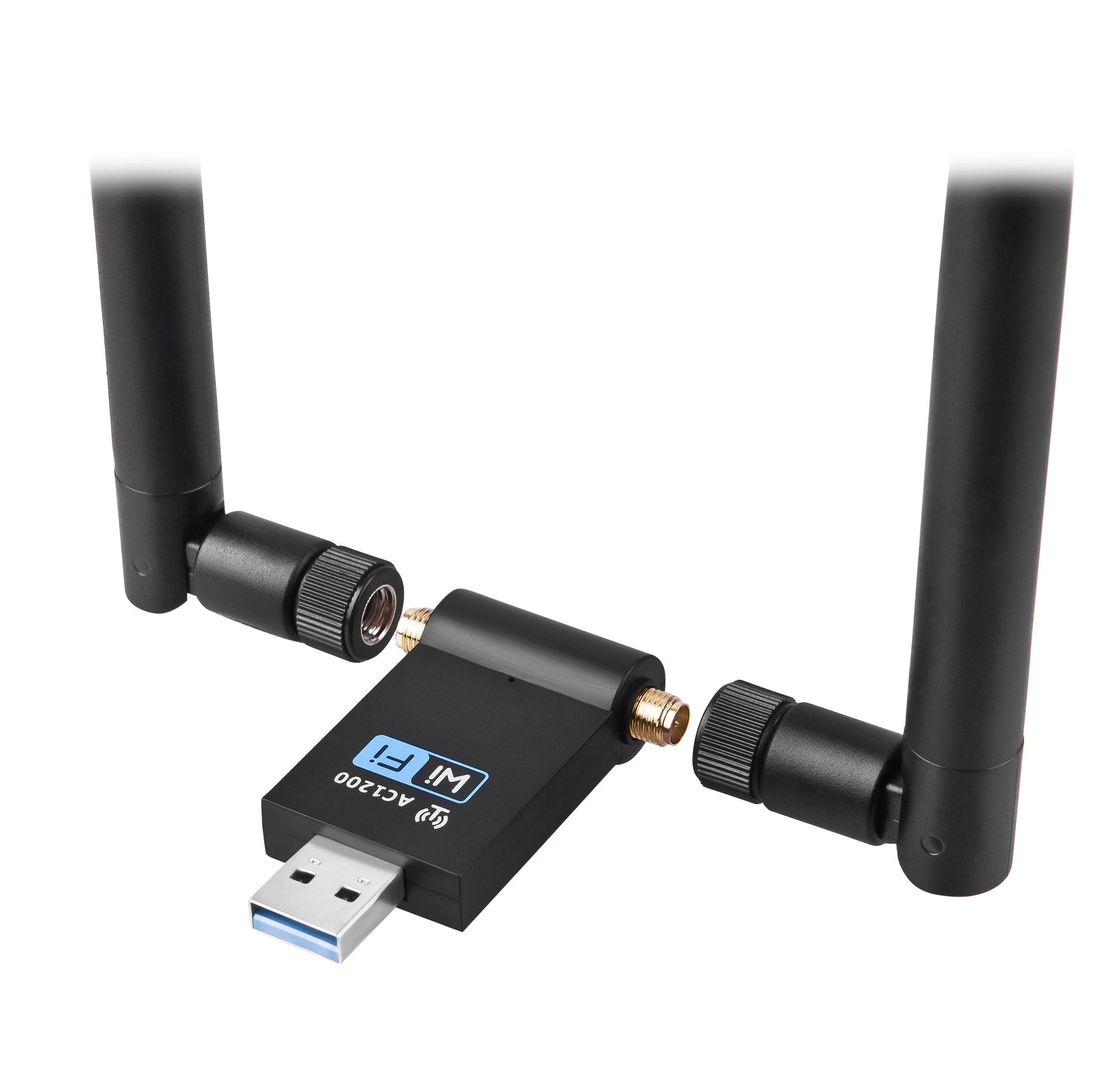 HKM-332435 Dual-Band Wireless USB Network Card with 1200Mbps Speed and Antenna