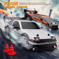 HKM-332499 1/24 Scale Mini 4WD High Speed Drift RC Car - Electric Remote Control Off Road Vehicle for All Ages