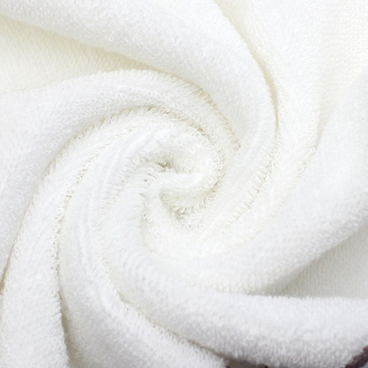 HKM-332499 Men's Minimalist Cotton Towel Gift Box Set in White, Brown, and Dark Blue - 35x75 cm