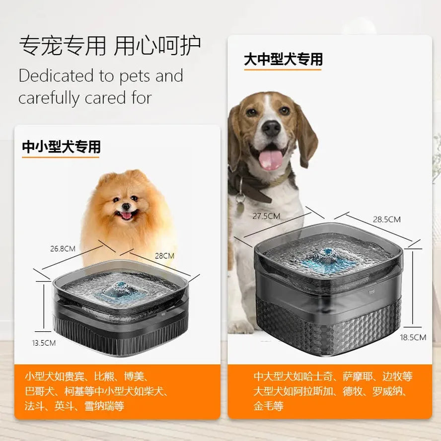 KTX-332691 Large Capacity 9L Automatic Pet Water Fountain with Filters for Dogs and Cats