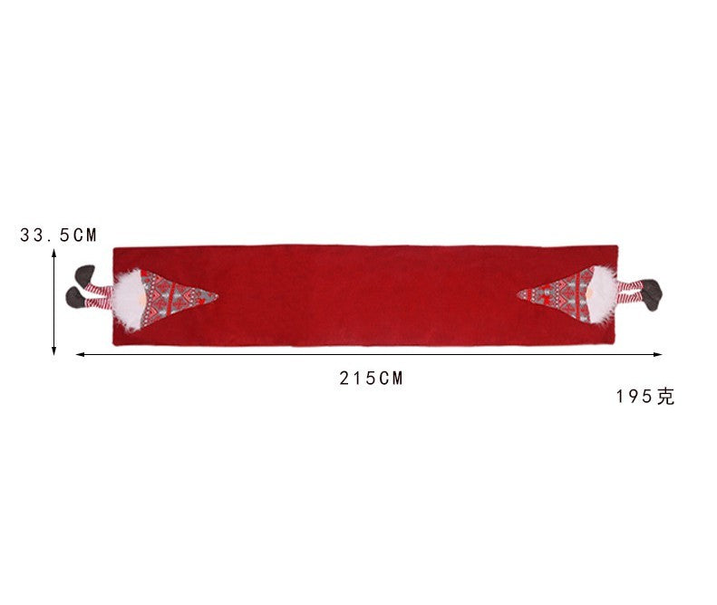 HKM-332691 Linen and Wool Table Runner for Seasonal Decor and Everyday Use
