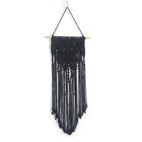 HKM-333011 Handwoven Butterfly Wave Tapestry Wall Hanging Decoration - Cotton, 40x70cm, Available in Beige, Black, Dark Coffee