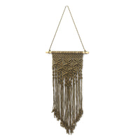 HKM-333011 Handwoven Butterfly Wave Tapestry Wall Hanging Decoration - Cotton, 40x70cm, Available in Beige, Black, Dark Coffee