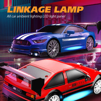 HKM-333075 1:24 Scale 2.4GHz Remote Control Drift Car with LED Lights and Drift Tires