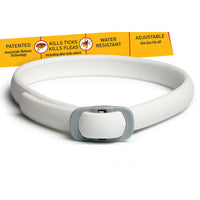 HKM-333075 Flea and Deworming Collar for Dogs and Cats - Lightweight Grey Mohair Design