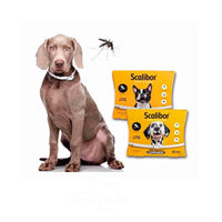 HKM-333075 Flea and Deworming Collar for Dogs and Cats - Lightweight Grey Mohair Design