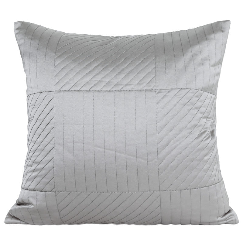 HKM-333203 Handmade Cotton Linen Tassel Bed Flag & Pillowcase Set