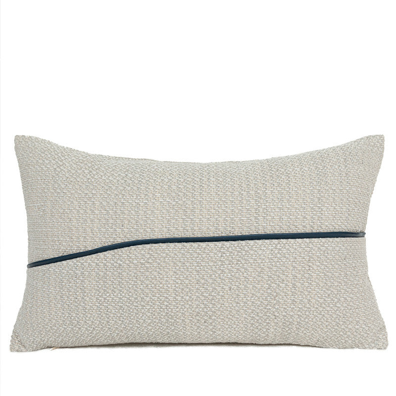HKM-333203 Handmade Cotton Linen Tassel Bed Flag & Pillowcase Set