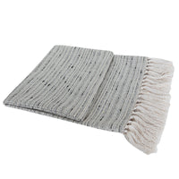 HKM-333203 Handmade Cotton Linen Tassel Bed Flag & Pillowcase Set