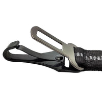 HKM-333267 Elastic Adjustable Dog Seat Belt for Car – Polyester and Zinc Alloy, 70cm to 125cm Stretchable Length, Black/Dark Grey