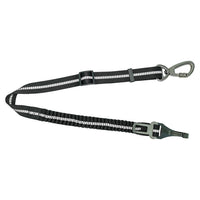 HKM-333267 Elastic Adjustable Dog Seat Belt for Car – Polyester and Zinc Alloy, 70cm to 125cm Stretchable Length, Black/Dark Grey