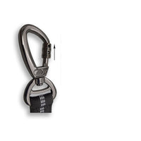 HKM-333267 Elastic Adjustable Dog Seat Belt for Car – Polyester and Zinc Alloy, 70cm to 125cm Stretchable Length, Black/Dark Grey
