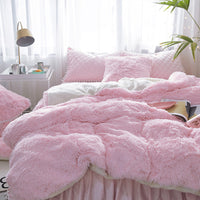 HKM-333395 Double-Sided Plush Quilt Cover in Various Colors and Sizes