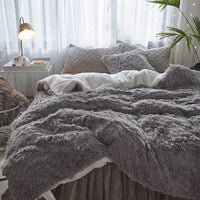 HKM-333395 Double-Sided Plush Quilt Cover in Various Colors and Sizes
