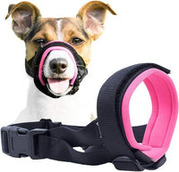 HKM-333587 Breathable Anti-Bark Muzzle for Dogs - Blue, Black, Pink in Sizes S, M, L, XL, XXL