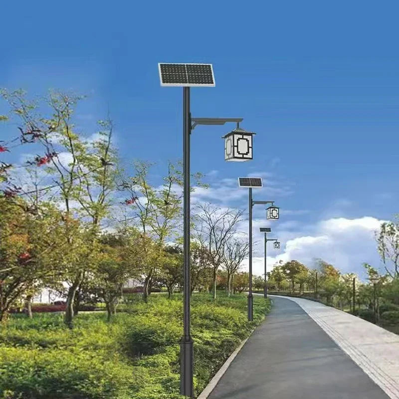 KTX-333587 IP65 Waterproof LED Solar Garden Lights with Adjustable Color Temperature for Outdoor Use