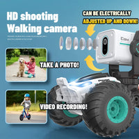 HKM-333651 3-Wheel Remote Control Stunt Car with Camera, Ideal for Kids Ages 5-14, Indoor/Outdoor Use